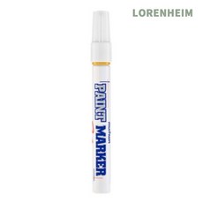 로렌하임 문화 페인트마카 노랑 유성마커 공업용 표면표시 마킹펜 12개입 수공예마카