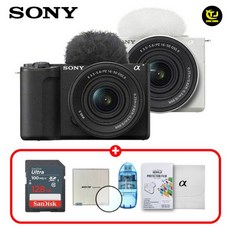 소니 정품 ZV-E10K /신형렌즈/프리미엄 패키지/128G+MCUV필터+리더기+잘라쓰는보호필름+극세사융 /TJ, 블랙