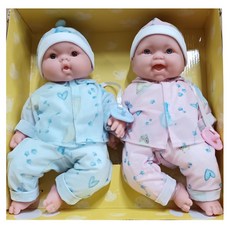 어린이 쌍둥이인형 피규어 인형놀이 귀여운인형선물, 1개, 혼합색상