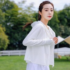 連帽防曬外套女 UPF50+ 夏季薄款防紫外線涼感外套