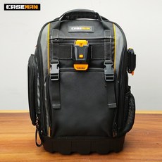 EASEMAN 重型工具包雙肩背包 - 電工維修耐用工具收納袋, 1個, 黑色新款EM- S006+快掛腰扣*2