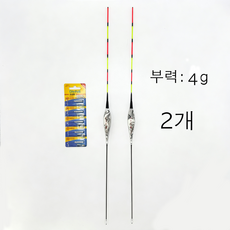 스마트 LED 시인성 좋은 고부력 낚시 전자찌 민물찌 변색찌, 1세트, 4g