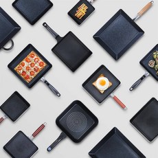 국산 직화 인덕션겸용 사각 코팅 계란말이 프라이팬 키친플라워 인덕션 용 계란 말이 사각 에그 팬 코팅 프라이팬 후라이팬, 스텐 사각 뒤집개 역삼각