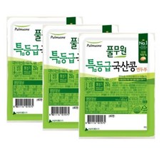풀무원 특등급 국산콩 연두부, 3개, 250g