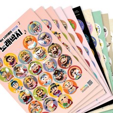 딱지 10장세트 6세 7세 초등 캐릭터 옛날 추억 놀이 교구 장난감 종이딱지, 단품, 1개
