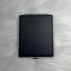 高級黑皮革菸盒收納盒煙盒盤，精緻攜帶盤盒，品味之選, 黑皮革煙盒盤 粗細適中, 1個