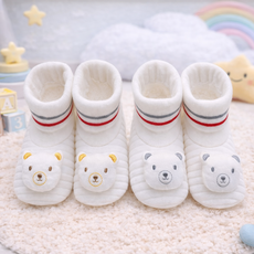 달콩베이비 곰인형 스트라이프 양말 덧신 신생아덧신 보행기신발 만삭촬영 아기선물 아기신발 아기신발 100일선물 돌선물 2023신생아선물