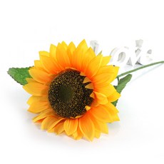 인테리어 조화 장식 소품 1송이 해바라기 조화가지, 1송이 해바라기가지