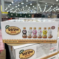 광동 유기농 꼬소꼬미 보리차 국산 어린이 키즈 랜덤발송 코스트코 대량, 200ml, 48