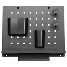 에이스럭스 페그보드 책상 타공판 스탠드 거치대, 블랙