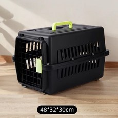 航空箱 寵物外出便攜貓籠 託運箱 車載狗籠 太空艙, 【基礎款】黑色,無規格, 1個