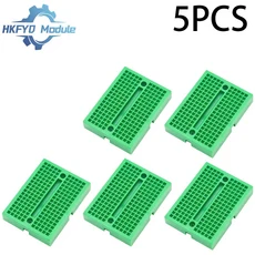1-10PCS SYB-170 미니 프로토타입 실험 테스트 브레드보드 보드 타이 포인트 170 타이 포인트 35478.5mm 6, 11 Green 5PCS