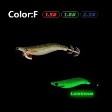 미니 에깅 오징어 미끼 1.5 # 1.8 # 2.2 # 나무 새우 낚시 미끼 미니 오징어 미끼 빛나는 문어 지그, 03 70mm 7g, 10 F