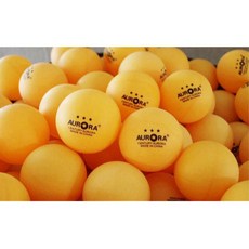 레슨용 탁구용품 핑퐁 3성 연습 탁구공50p 경량 시합용 로또추천, 오로라 3성 탁구공50p, 1개