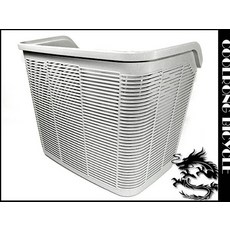 酷榮單車 大灰色P.P材質大菜籃（含ㄇ型支架）, 1個, 灰色