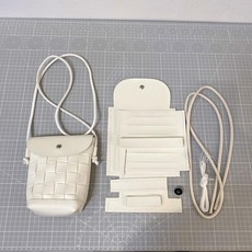 인조 가죽 수공예 토트백 소재 제품 액세서리 가방 공예, 2.화이트 DIY 전세트