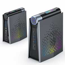 ACEMAGIC 미니 PC 게이밍 고성능/ AMD 라이젠7 5700U / CPU 8코어/16스레드 최대 4.4GHz / 라데온 그래픽 / WiFi6+블투5.2 초소형 게이밍 컴퓨터, S3A, WIN11 Pro, 512GB, 16GB, 검은색