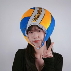 運動會搞怪卡通頭套 拍照表演道具 足球 籃球 排球 網球 橄欖球 棒球 乒乓球 均碼, 排球頭套,均碼, 1個