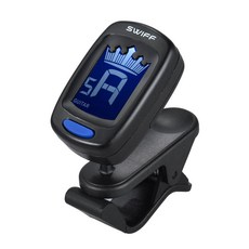 SWIFF A9 夾式調音器，適用於吉他、貝斯、烏克麗麗、小提琴、二胡、卡林巴, 1個