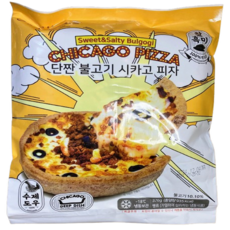 갓쿡스 단짠 불고기 시카고 피자, 376g, 2개