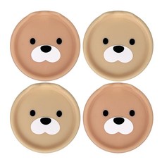 나와아기 실리콘 콘센트 안전커버 마개 멀티탭용, 베이지+피치, 4개