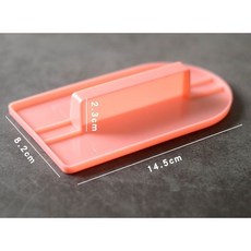塑膠抹平器F3659 奶油抹刀, 1個, 蜜桃色