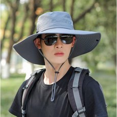[보류]이즈몰 자외선 차단 햇빛가리개 등산모자, 그레이