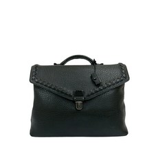 보테가 베네타 중고 2000-2025 인트레치아토 트리밍 레더 비즈니스 백