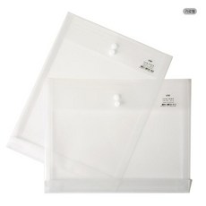 (올핀) 아톰 단추형 서류봉투(FM108/A4/가로형/투명)