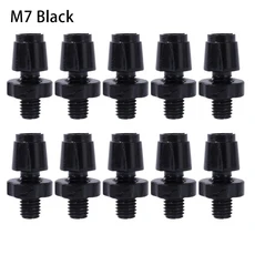 10Pcs 브레이크 핸들 자전거 나사 M7/M10 시프터 케이블 조절기 레버 볼트 알루미늄 합금, 04 M7 Black