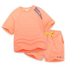 JELISPOON 女童款糖果色短袖短褲套裝