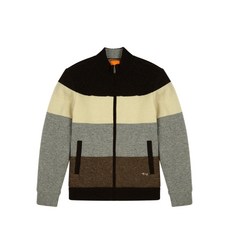 루이까스텔 남자 면분할 보더형 방풍 피셔맨 FULLZIP 스웨터_3MCSW191D