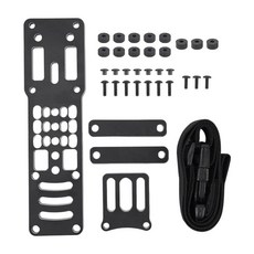 레그 캐리 플랫폼 금속 모듈 조정 전술 권총 홀스터 어댑터, 1개, 2. 검정색