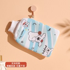 卡通印花搓澡起泡洗澡巾沐浴球浴室印花洗澡花沐浴球浴花, 1個, 1個裝, 天藍色:如图