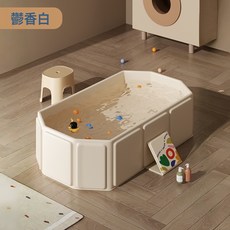 寵物浴盆寵物用品多用途狗狗貓咪通用洗澡盆便攜摺疊收納泡澡水池, 1個, 板材-鬱香白嬰兒浴盆:32*26*9