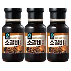 청정원 재우지 않아도 맛있는 소갈비양념 280g x 3개 갈비 소불고기 고기양념장 소스