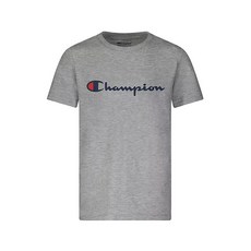 Champion 남아용 티셔츠 그레이/네이비.