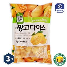 냉동 망고 다이스, 3개, 1kg