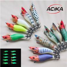 아시카 스테이 미니 신수평 수평에기 새우 한치 에기 UV 야광 갑오징어 쭈꾸미 1.6호 1.8호 55mm 60mm, 1.6호 05.수박, 1개, 5.5g