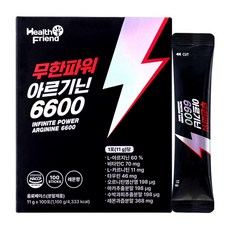 헬스프랜드 무한파워 아르기닌 6600 100포, 1개, 1.1kg