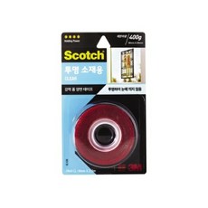 3M)스카치 강력 투명 소재용 폼 양면테이프(CL), 1개, (CL120/M320988)