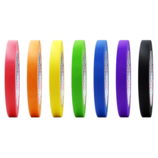 마스킹테이프 12mm x 40M 7컬러 1세트 종이테이프, 1개