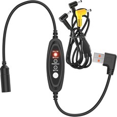 USB 5V 7.4V 승압 케이블 공조 작업복 팬 전용 2개입