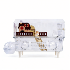 대형 햄스터 리빙박스 투명 햄스터 케이지 아크릴 햄스터집 햄스터 은신처, 투명하다, 1개