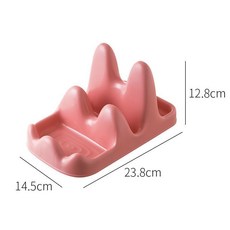 貝凱鍋蓋架 廚房檯面多功能放置器 鍋鏟炒菜鏟子置物架 分層收納架子, 1個, 玫粉色-一個裝（多功能置物）