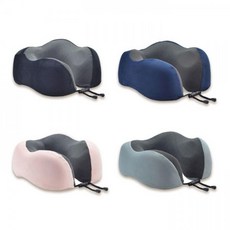 기내용 휴대용 여행용 메모리폼 목베개 빠른숙면 비개, 핑크