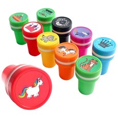 卡通動物造型連續印章 (2入) 可愛獎勵印章, 一包入(2個)