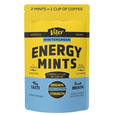 Viter Energy 민트 40mg 카페인 비건 2개입, Viter 윈터그린, 2g