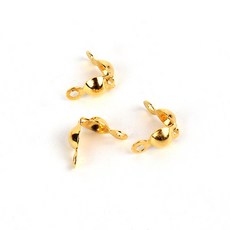 제삼오스토어 올챙이캡 골드 비즈공예 200개입 대용량 재료 목걸이 토끼