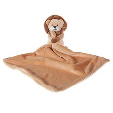 Apricot Lamb 봉제 동물 인형 애착 담요 옐로우 라이온 아기방 캐릭터 담요 럭셔리 스너글러 플러시(옐로우 사자 33cm(13인치)), Apricot Lamb 봉제 동물 인형 애착 담요 옐로